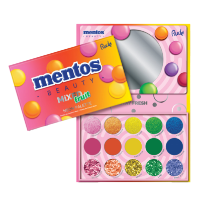 Paleta Rude Mentos Neón Frutas Mixtas