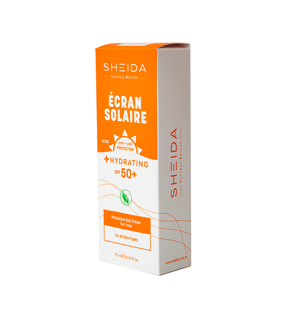 Sheida Crema Solar Protectora Ecran Solaire Con FPS 50+ Para Rostro 75 ml